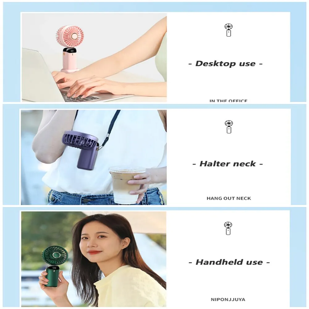 Portable Handheld Foldable Electric Fan