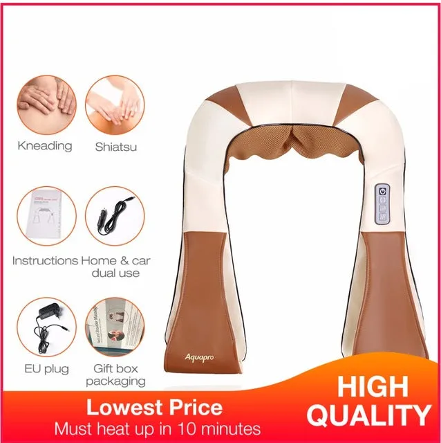 Portable Shiatsu Cervical Back and Neck Heat Massager