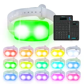 PP Bracelets with App Control LED Bracelets for Party (200 PCS   APP Transmitter)