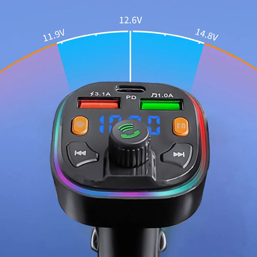 Q5 Car Radio Mp3 Audio Player Bluetooth Hands-free Fm Transmitter