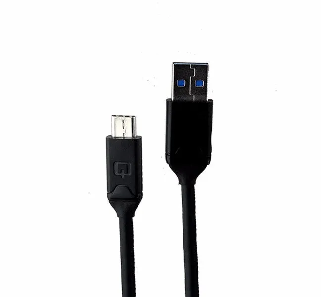 Qmadix (QM-PDUC10G) 3.3Ft  Charge and Sync Cable for USB-C Devices - Black