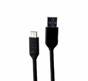 Qmadix (QM-PDUC10G) 3.3Ft  Charge and Sync Cable for USB-C Devices - Black