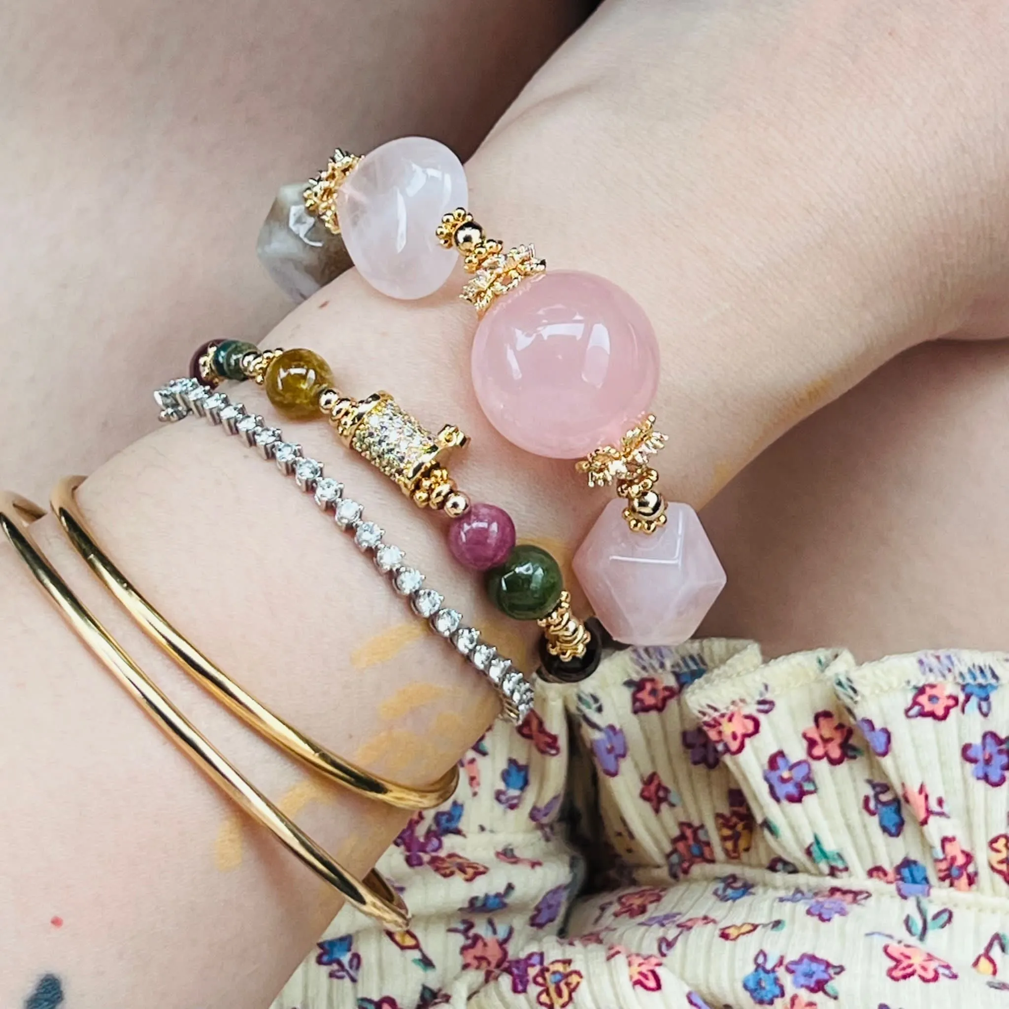 Rainbow Tourmaline Bracelet