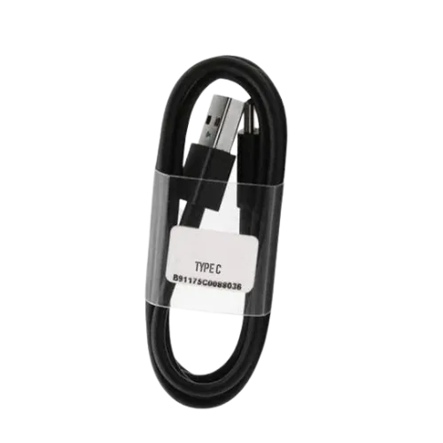 Redmi Mi Note 7 Pro Type C Charge And Sync Cable-1.2 M-Black