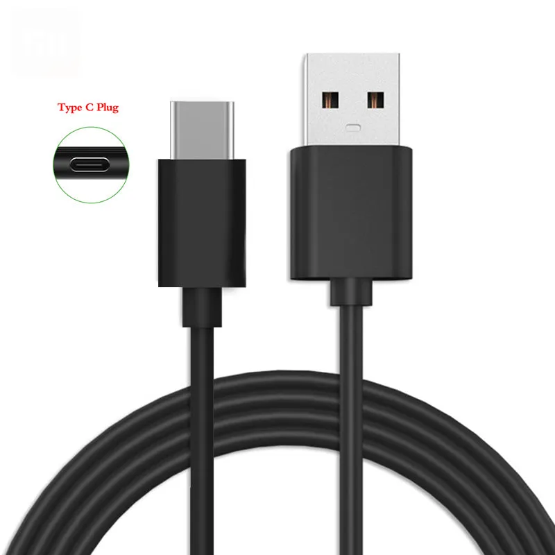 Redmi Mi Note 7 Pro Type C Charge And Sync Cable-1.2 M-Black
