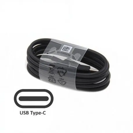 Redmi Mi Note 7 Pro Type C Charge And Sync Cable-1.2 M-Black
