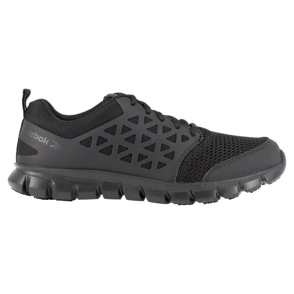 Reebok Women's Sublite Cushion Athletic Work Shoe Soft Toe Rb435 In Black