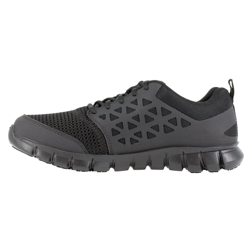 Reebok Women's Sublite Cushion Athletic Work Shoe Soft Toe Rb435 In Black