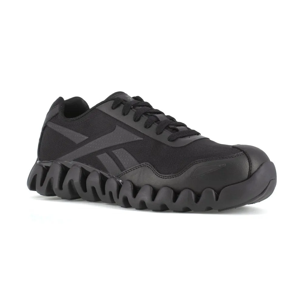 Reebok Zig Pulse Athletic Work Shoe Men's Composite Toe Rb3019 In Black