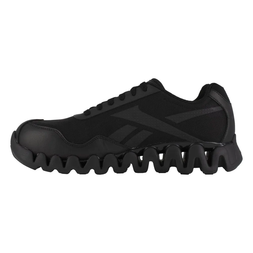 Reebok Zig Pulse Athletic Work Shoe Men's Composite Toe Rb3019 In Black