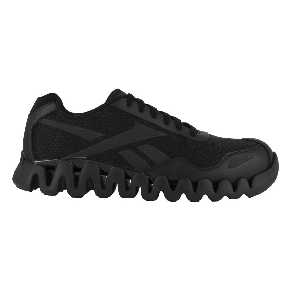 Reebok Zig Pulse Athletic Work Shoe Men's Composite Toe Rb3019 In Black