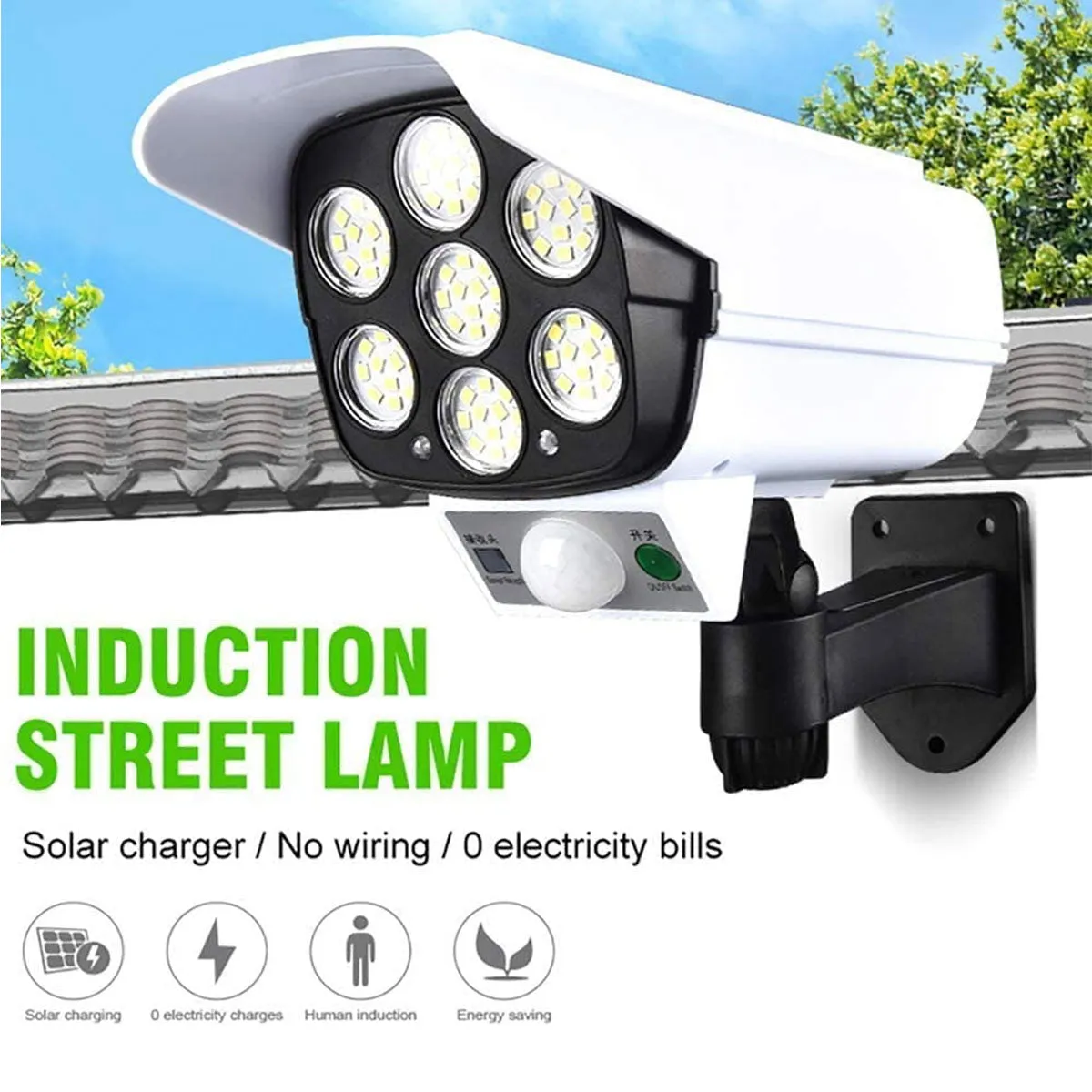 Remote Control Solar Monitoring Lamp
