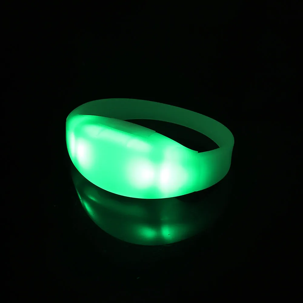 Remote Controlled LED Bracelets Wristbands (100 Pack GFB005 Pulsera  1 GFC004 Controller)