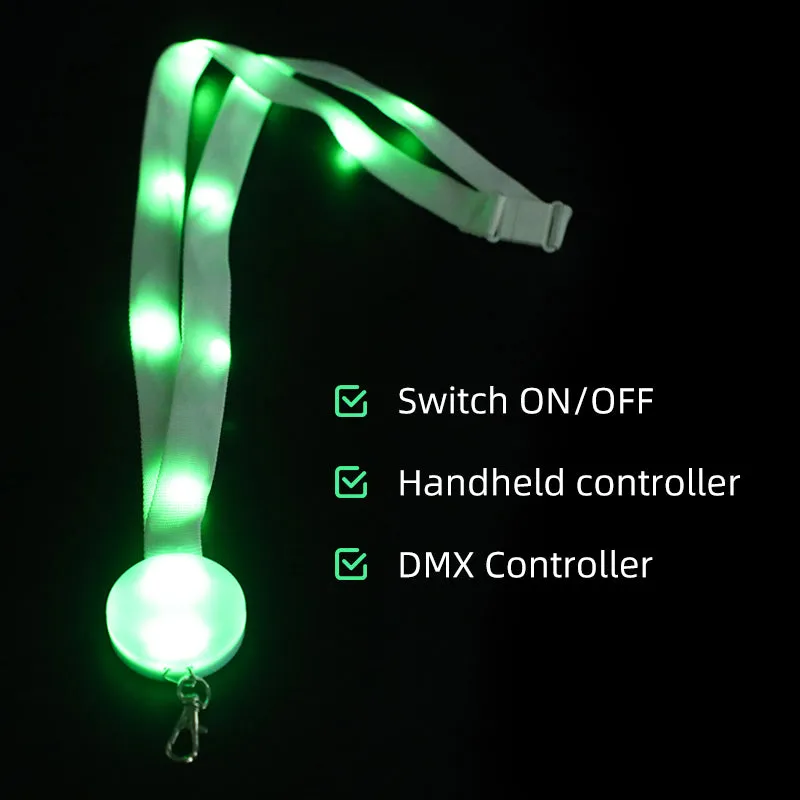 Remote Controlled Nylon Light Up LED Lanyard