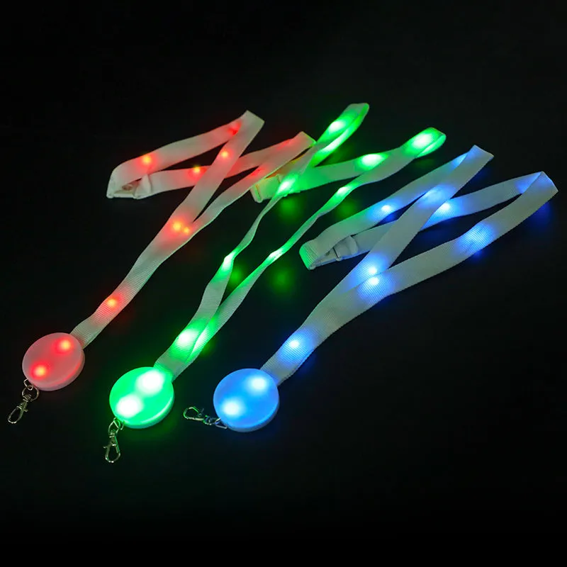 Remote Controlled Nylon Light Up LED Lanyard
