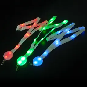 Remote Controlled Nylon Light Up LED Lanyard