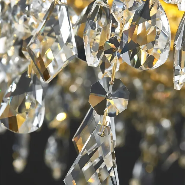 Rexana Crystal Tiered Chandelier - Open Box