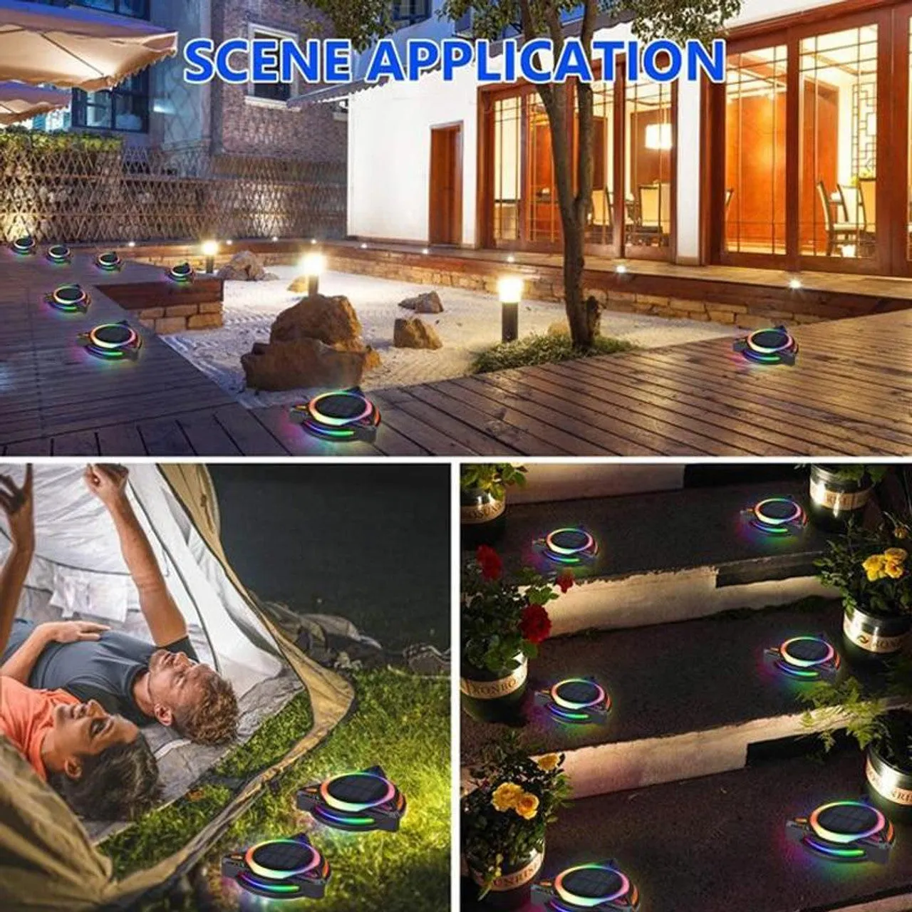 Rgb Led Solar Ground Lights