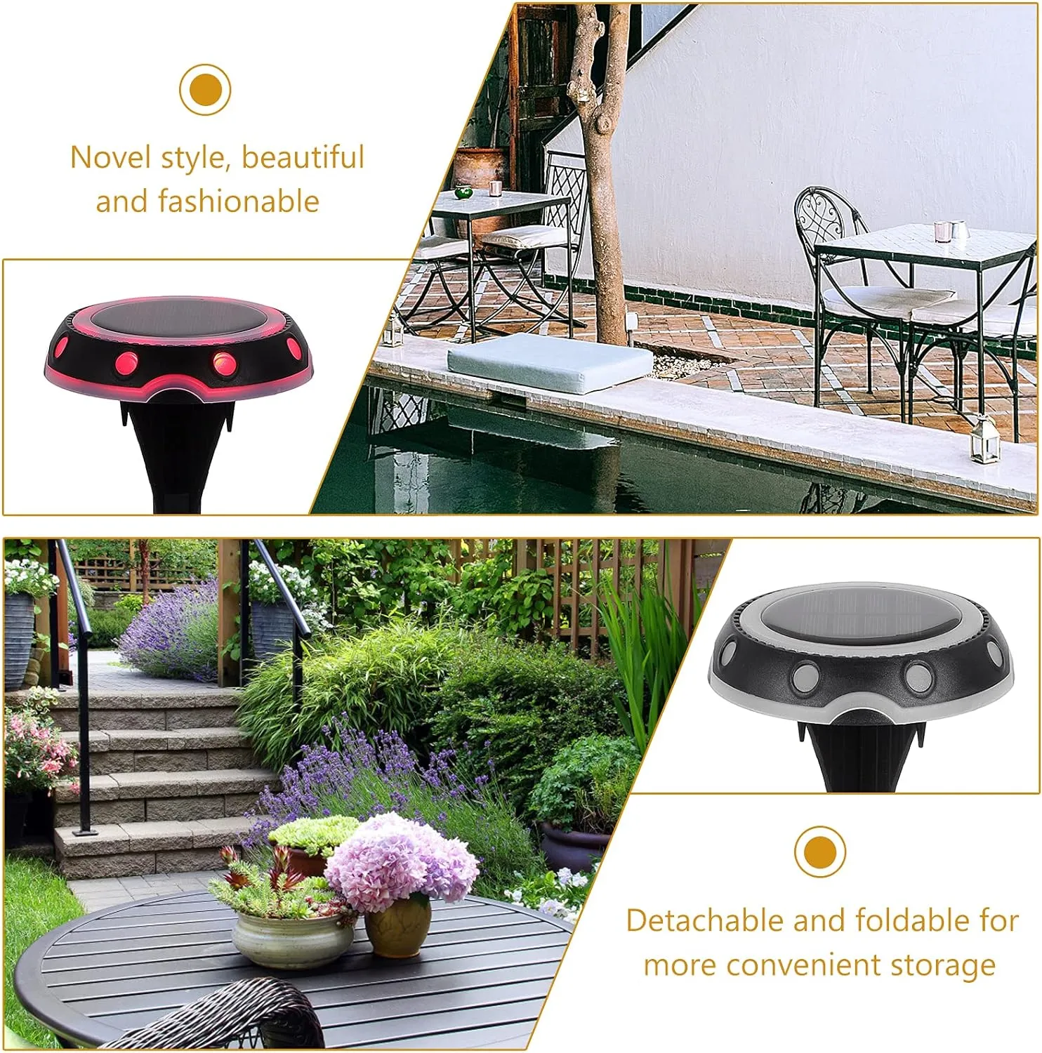Rgb Led Solar Ground Lights