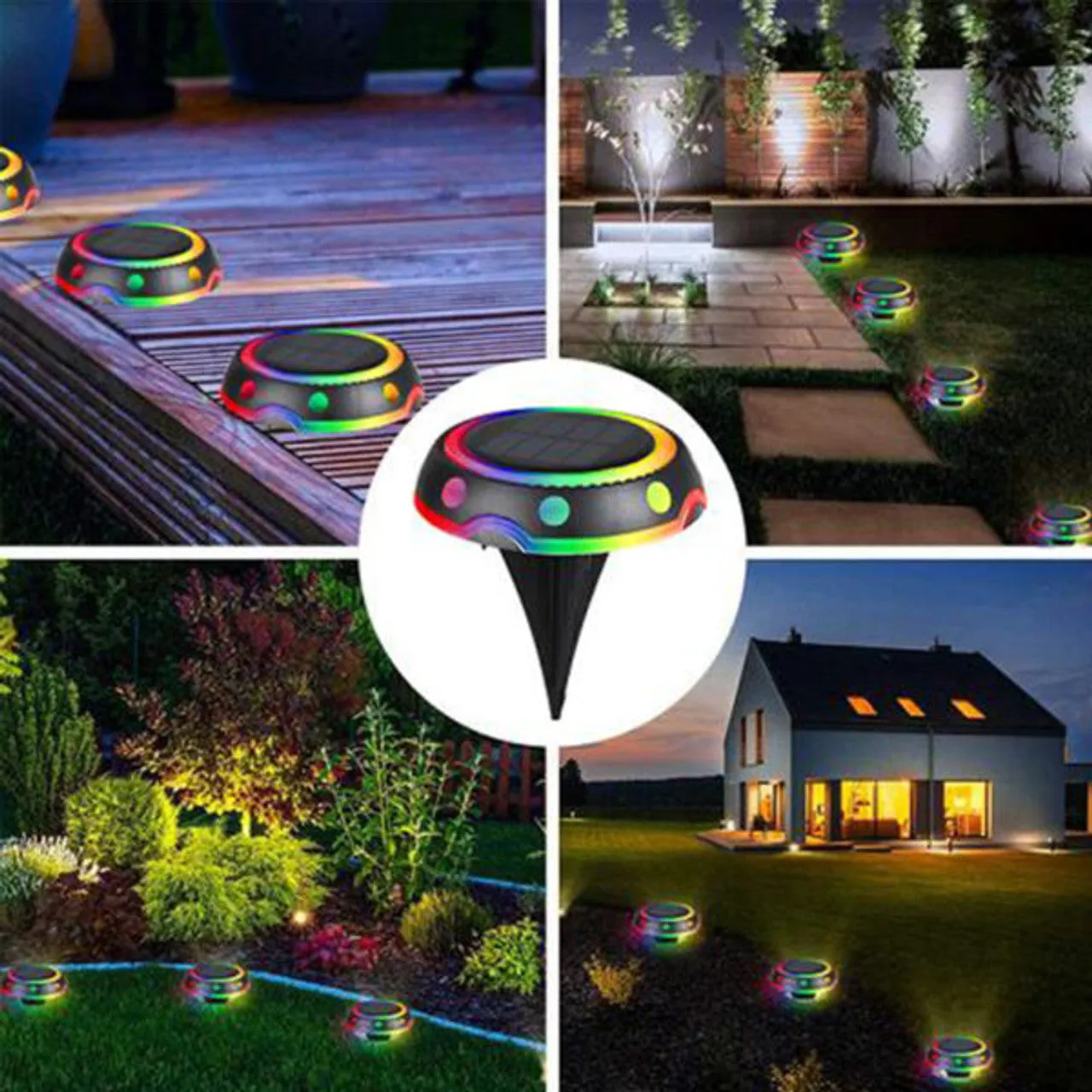 Rgb Led Solar Ground Lights