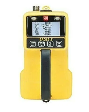 RKI Instruments 726-120-02 Eagle2 6 Gas Monitor CH4/O2/H2S/CO/CO2/NH3