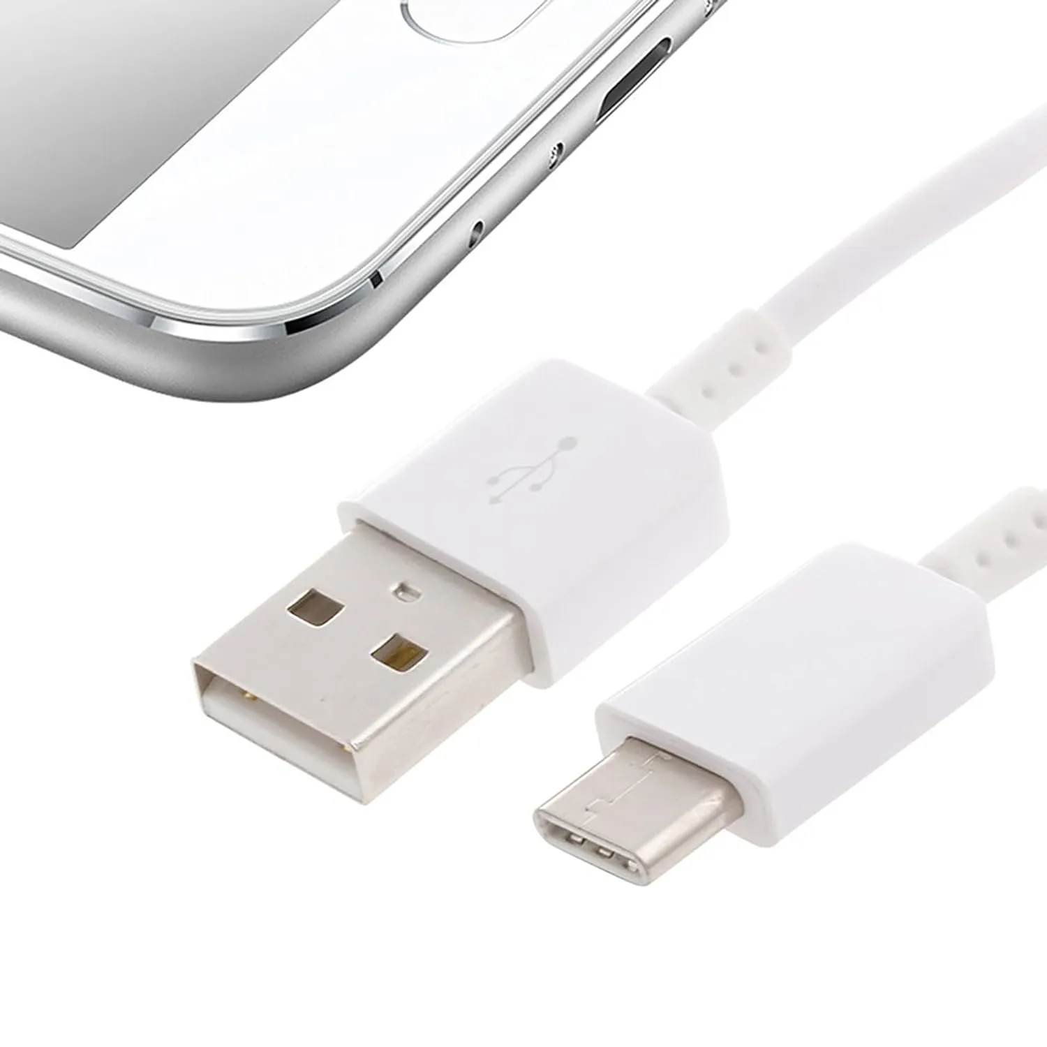 Samsung Galaxy A11 Support 15W Adaptive Fast Charge Type-C Cable White