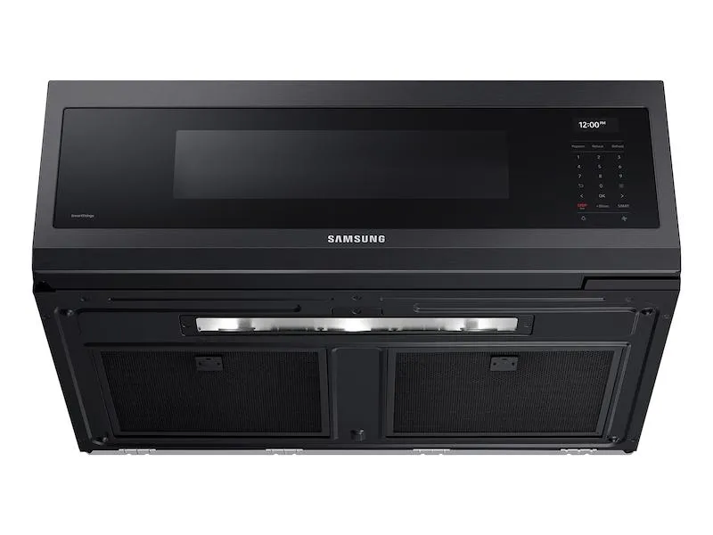 Samsung ME11A7710DG 1.1 cu. ft. Smart SLIM Over-the-Range Microwave with 550 CFM Hood Ventilation, Wi-Fi & Voice Control in Black Stainless Steel