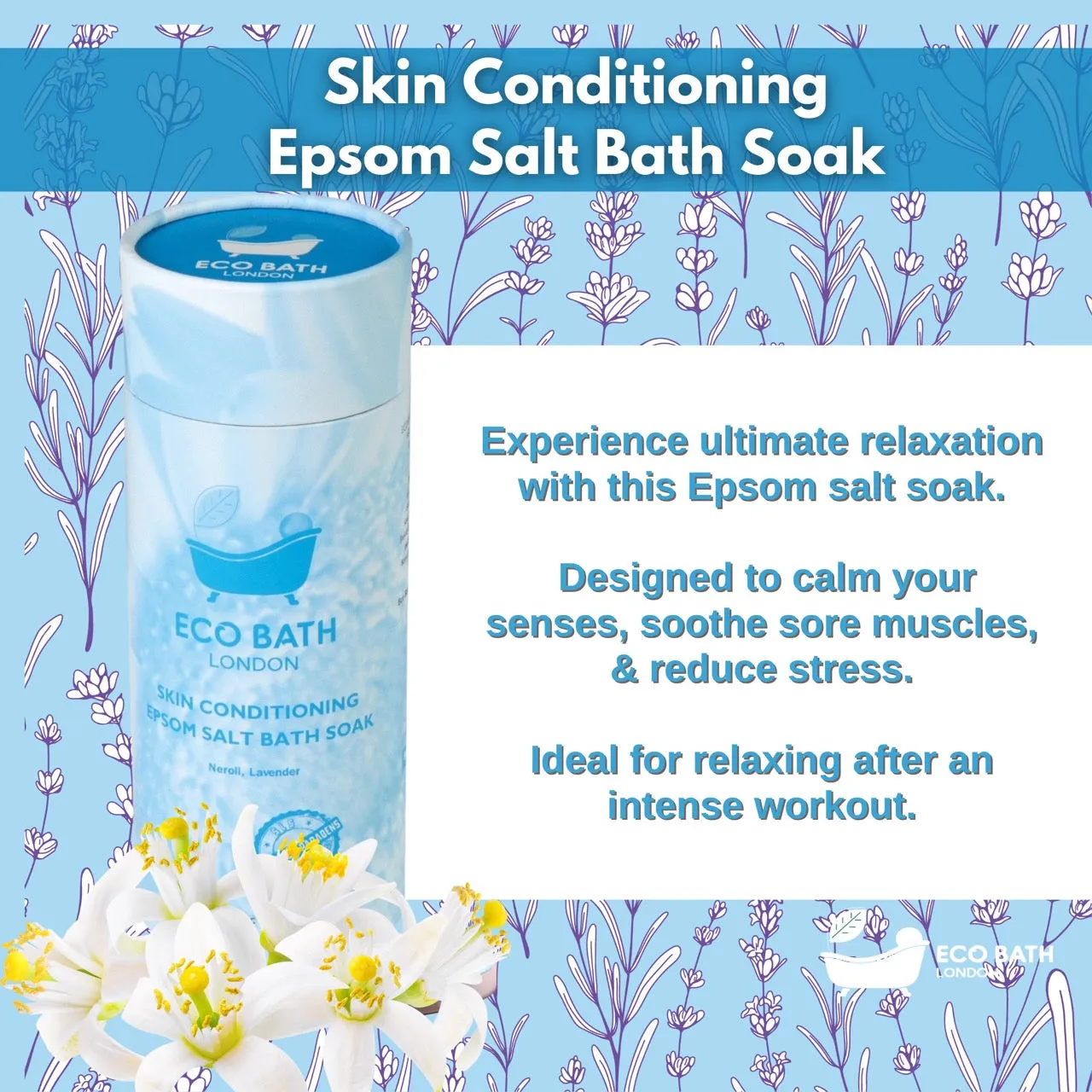 Skin Conditioning Epsom Salt Bath Soak - Tube