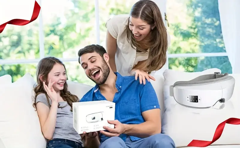 Smart Bluetooth Eye Massager Heat and Air Compression Massage
