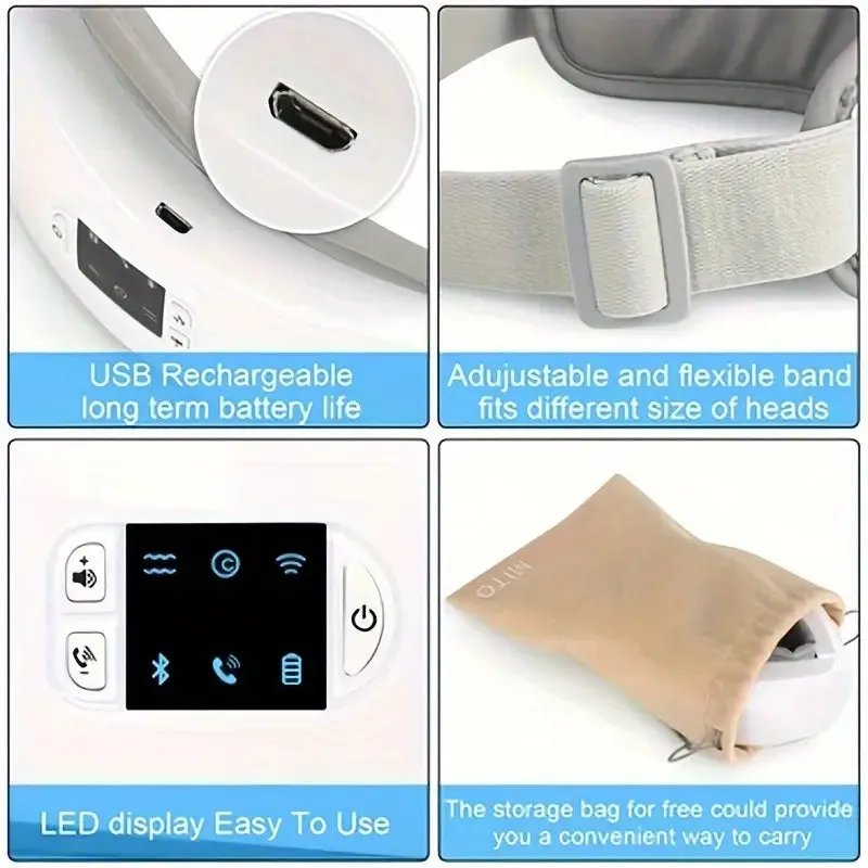 Smart Bluetooth Eye Massager Heat and Air Compression Massage