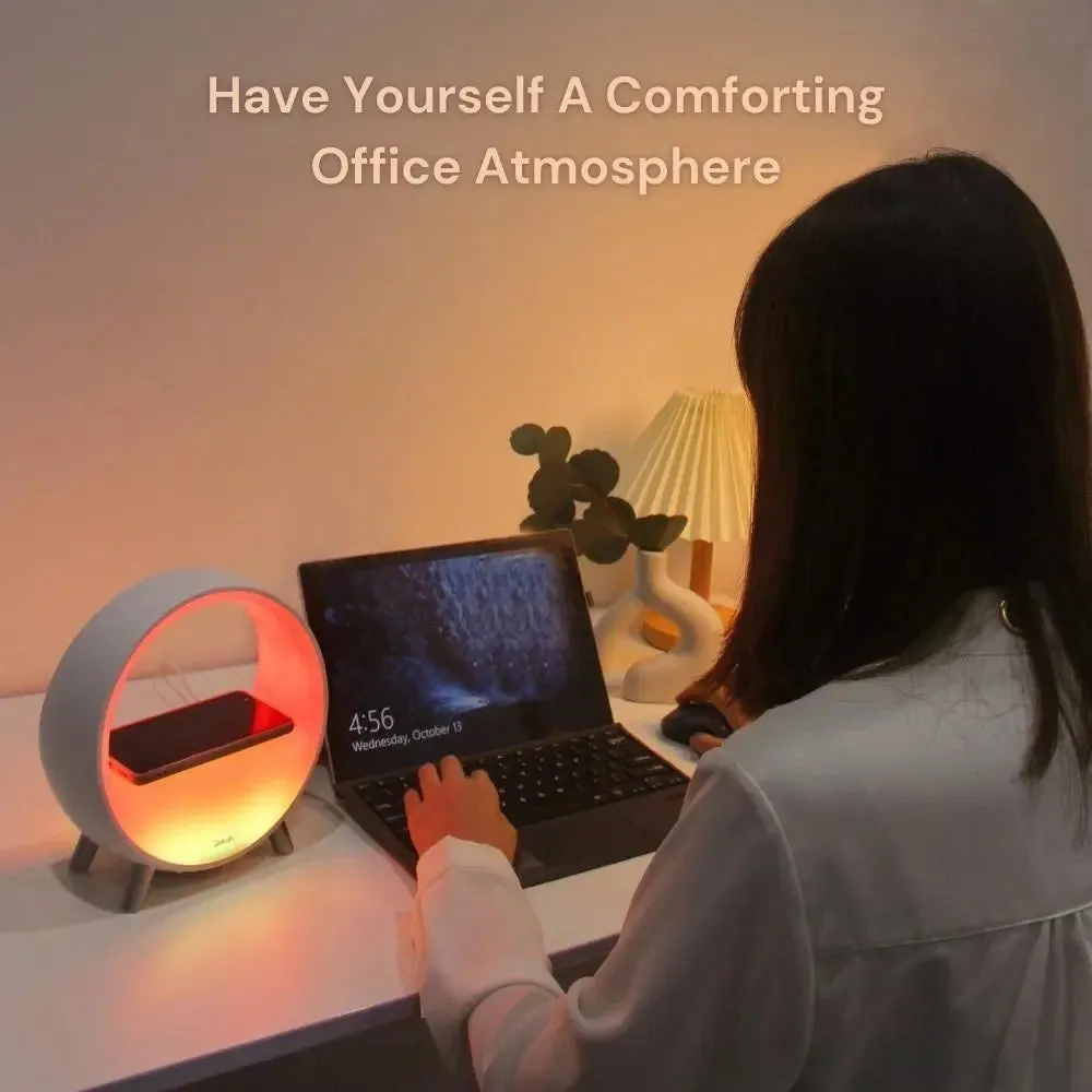 Smart Sleep Alarm Clock with Wireless Charging, Sound Machine - Arches™