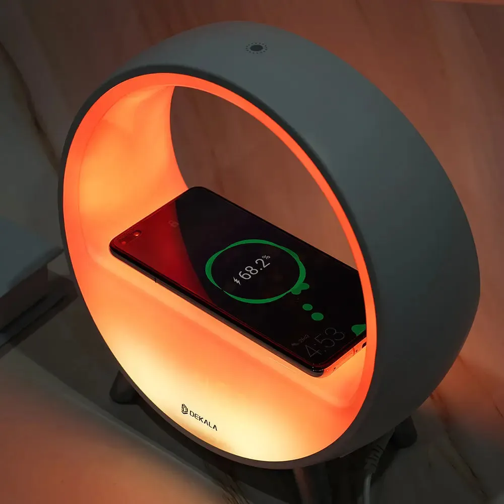Smart Sleep Alarm Clock with Wireless Charging, Sound Machine - Arches™