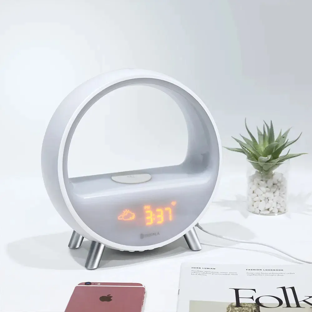 Smart Sleep Alarm Clock with Wireless Charging, Sound Machine - Arches™