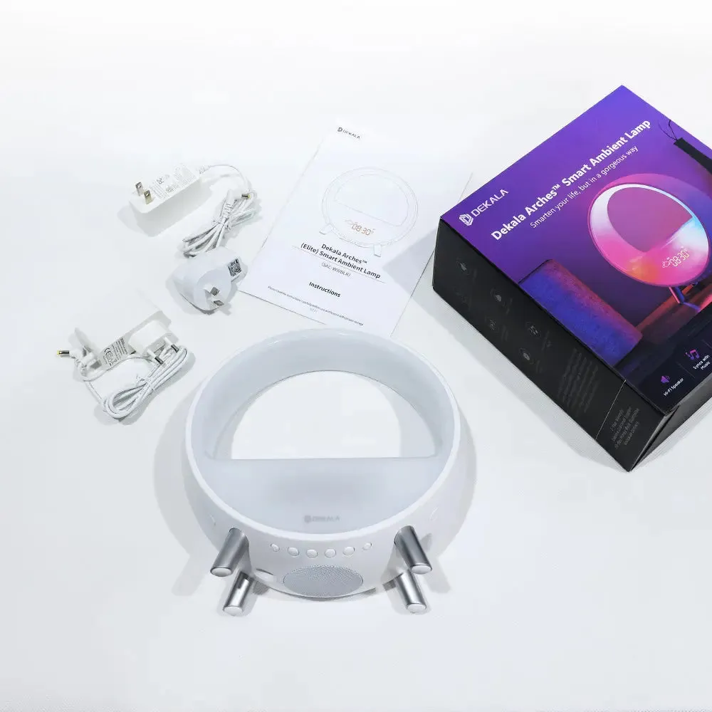 Smart Sleep Alarm Clock with Wireless Charging, Sound Machine - Arches™