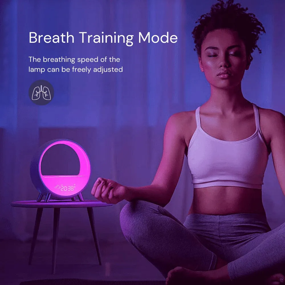 Smart Sleep Alarm Clock with Wireless Charging, Sound Machine - Arches™