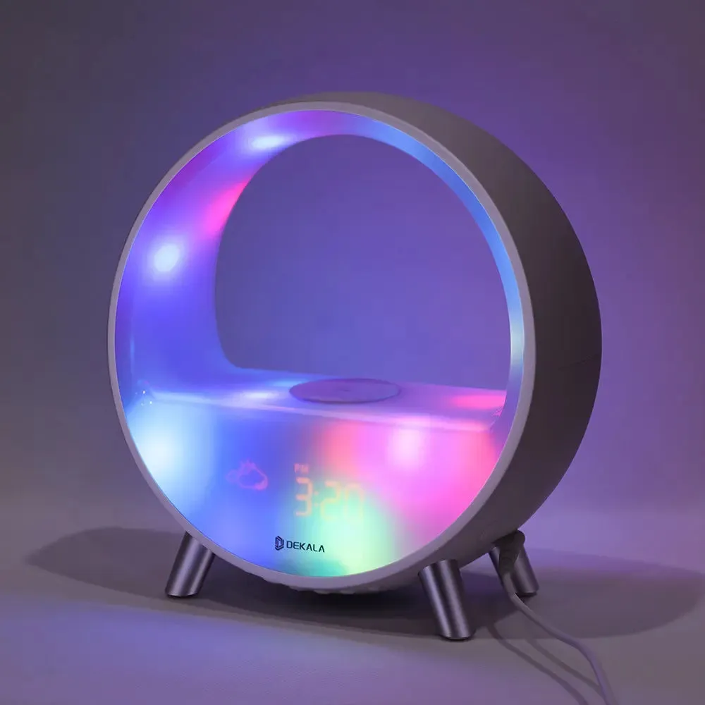 Smart Sleep Alarm Clock with Wireless Charging, Sound Machine - Arches™