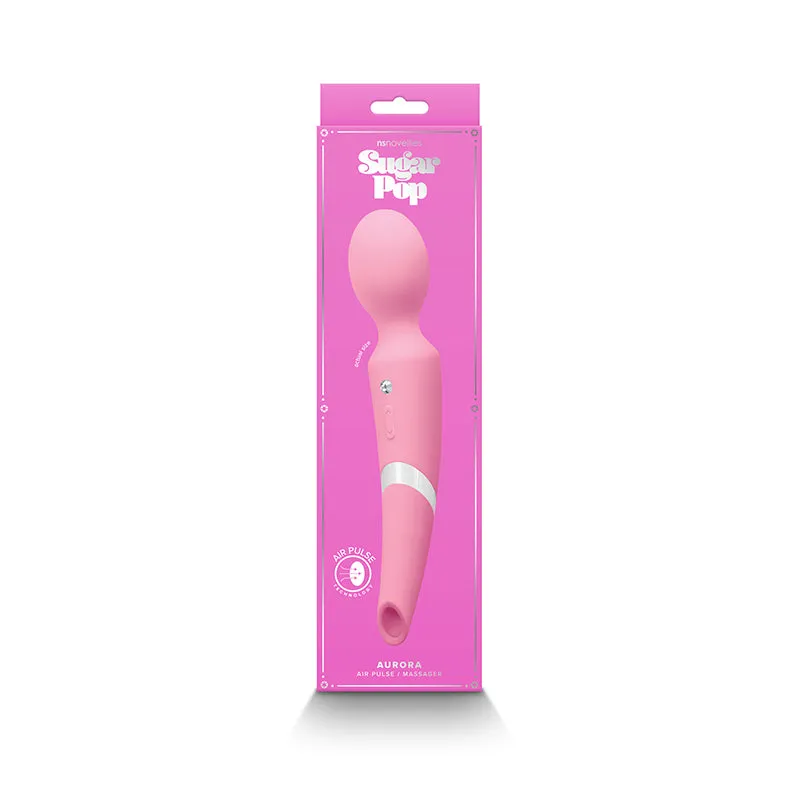 Sugar Pop Aurora Air Pulse and Wand Massager Pink