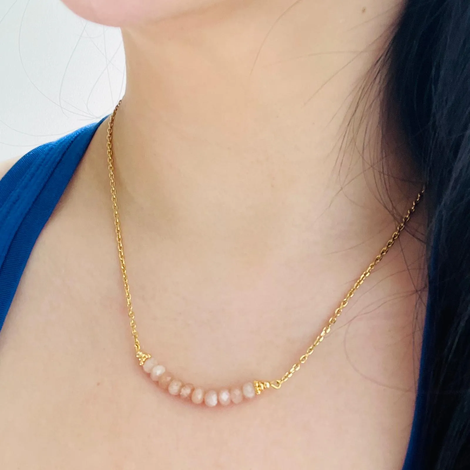 Sunstone Moon Necklace