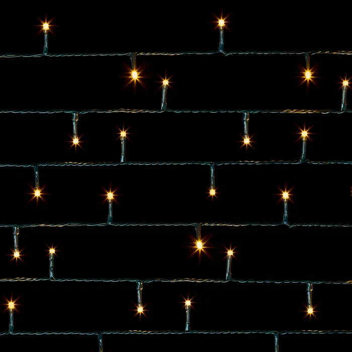 Supabrights 100 LED Christmas Tree Lights With Timer - 6m - Warm White