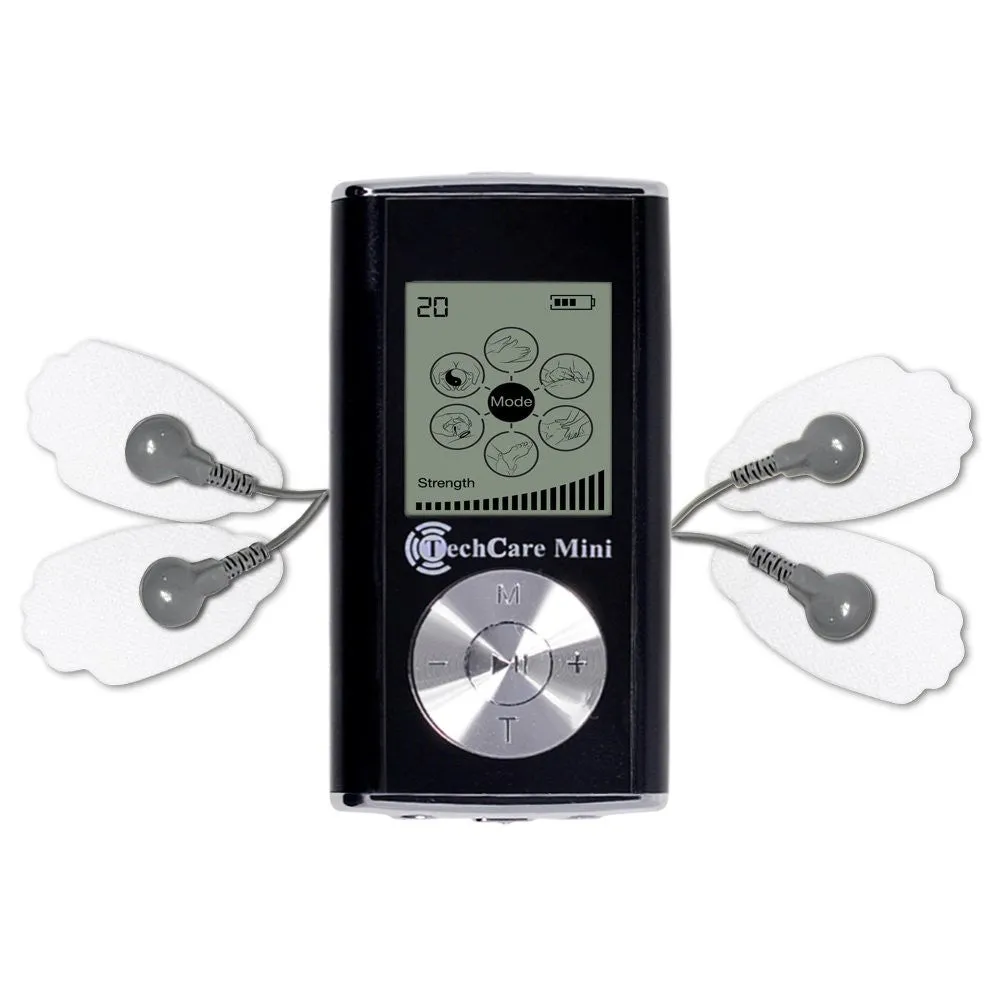 TechCare Mini Tens Massager   Belt   6 Pads