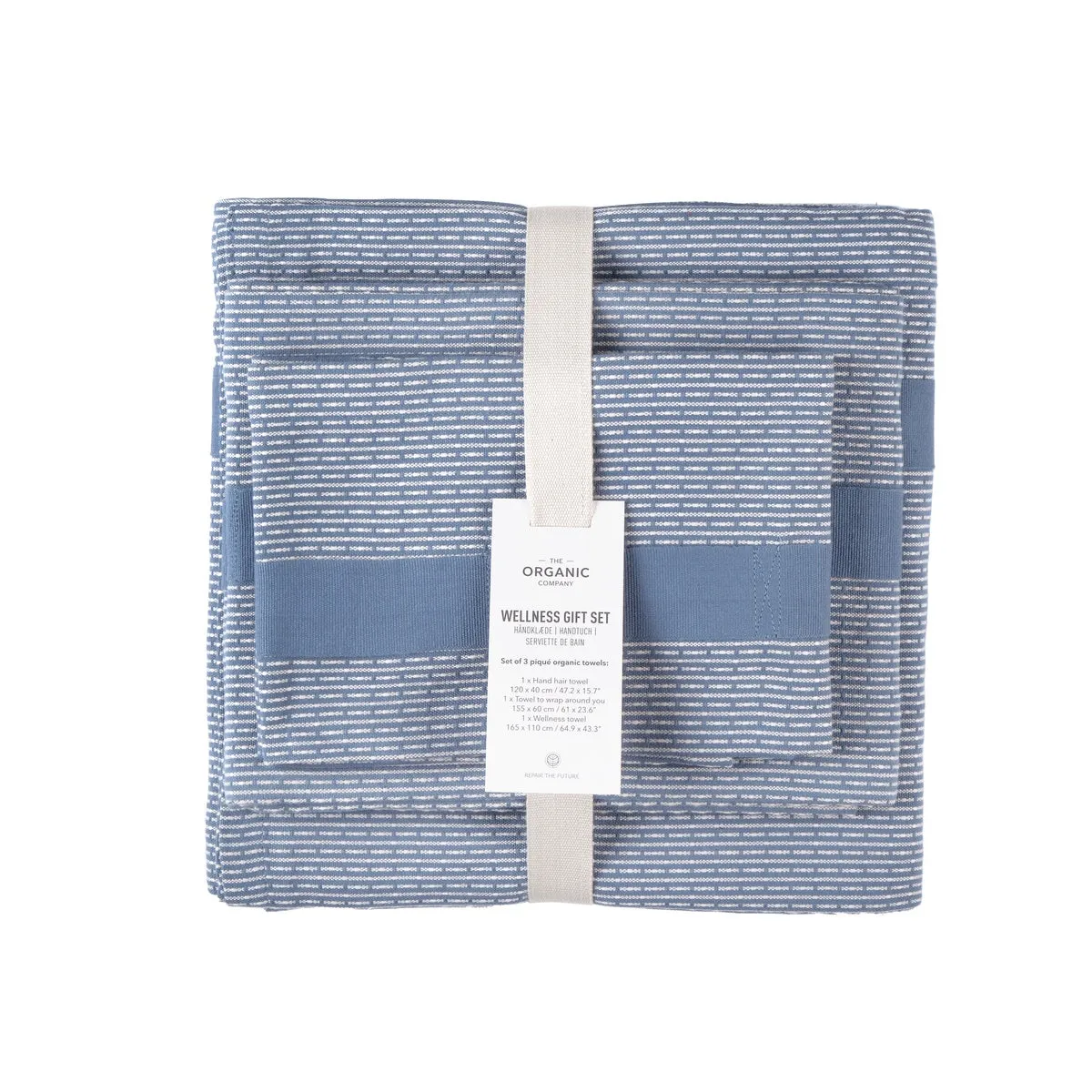 The Organic Company WELLNESS Gift Set Grey Blue Stone
