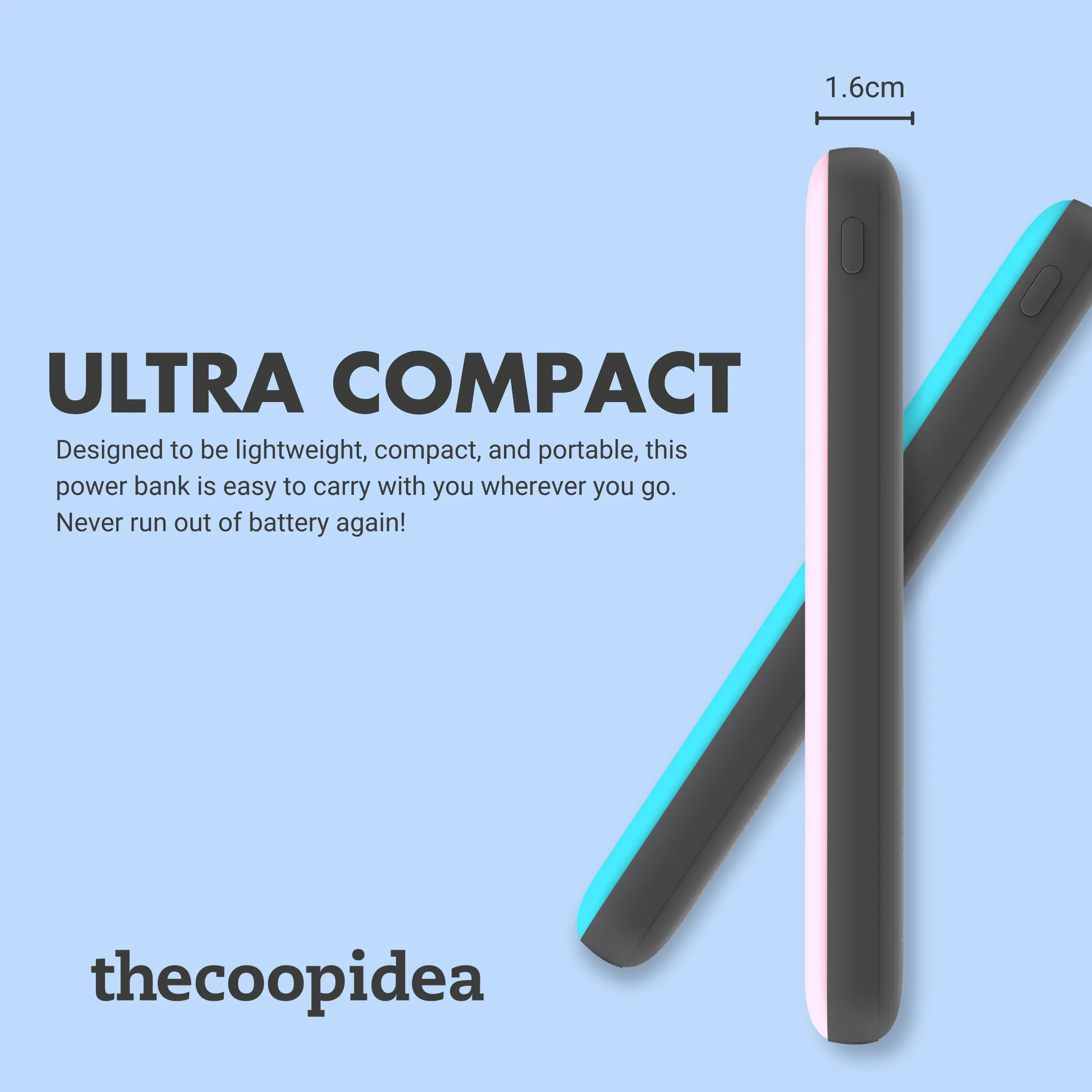 Thecoopidea Gummy Pro2 10000mAh 22.5W PD QC Powerbank