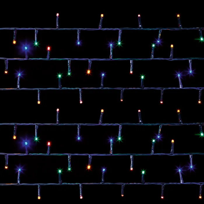 Treebright 1000 LED Christmas Tree Lights With Timer - 25m - Multicolour
