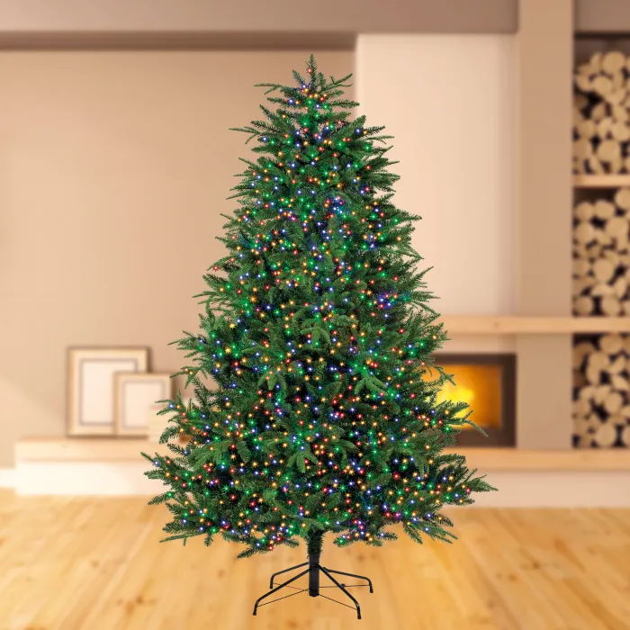 Treebright 500 LED Christmas Tree Lights With Timer - 12.5m - Multicolour