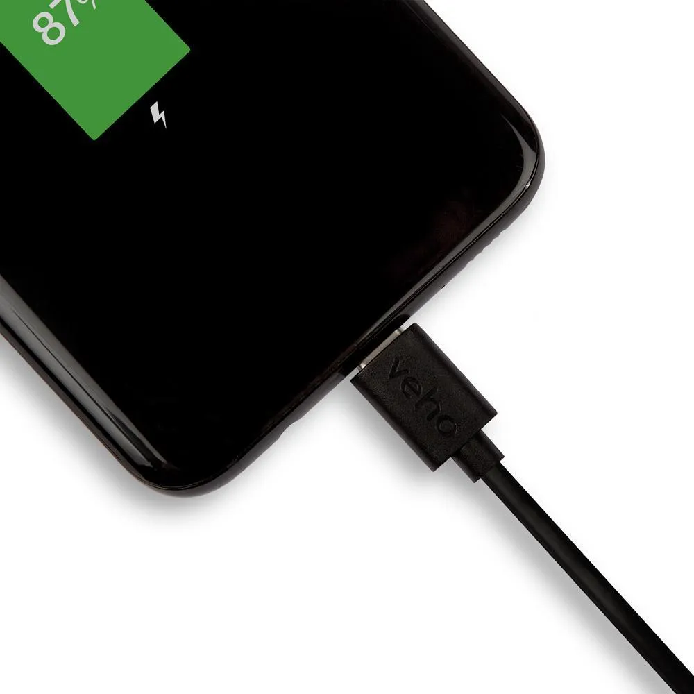 Veho Pebble USB-A to USB-C™ Universal Charge and Sync 1m/3.3ft Cable