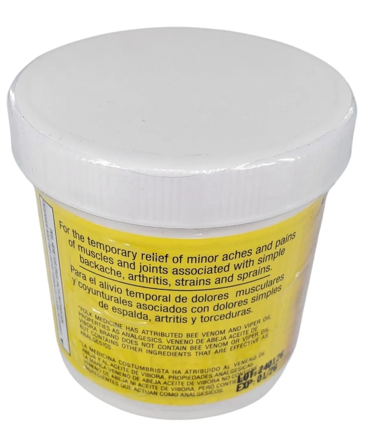 Veneno de Abeja Aceite de Vibora Analgesic ointment 5.29 oz(150G) container