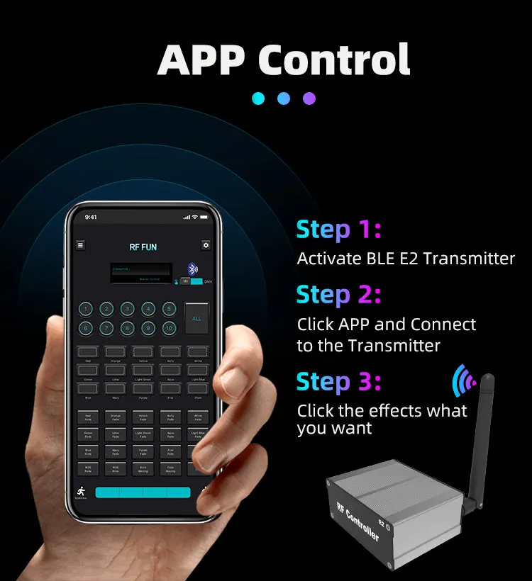 Wholesale Bluetooth APP Control LED Bracelets Wristbands for Wedding & Birthday Party ( 200PCS   1 APP Transmitter Pack)