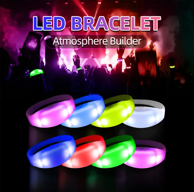 Wholesale Remote Controlled LED Wristbands (400PCS/1 Carton GFB005 Bracelets)
