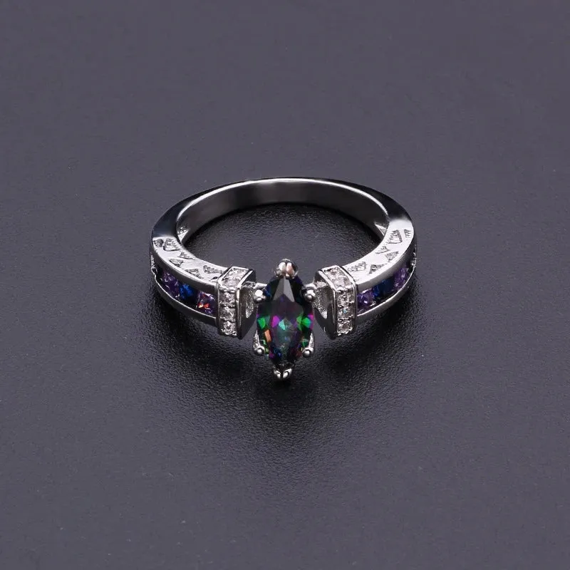 Women Torina Crystal Quartz Ionix Ring Ionix Therapy Quartz Crystal Ring For Weight Loss Lymph Drainage Magnetic Therapy Rings